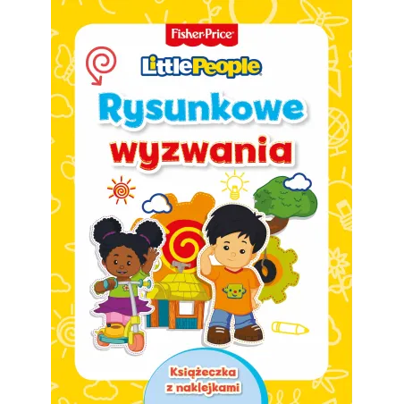 FISHER-PRICE RYSUNKOWE WYZWANIA KSIĄŻECZKA Z NAKLEJKAMI 