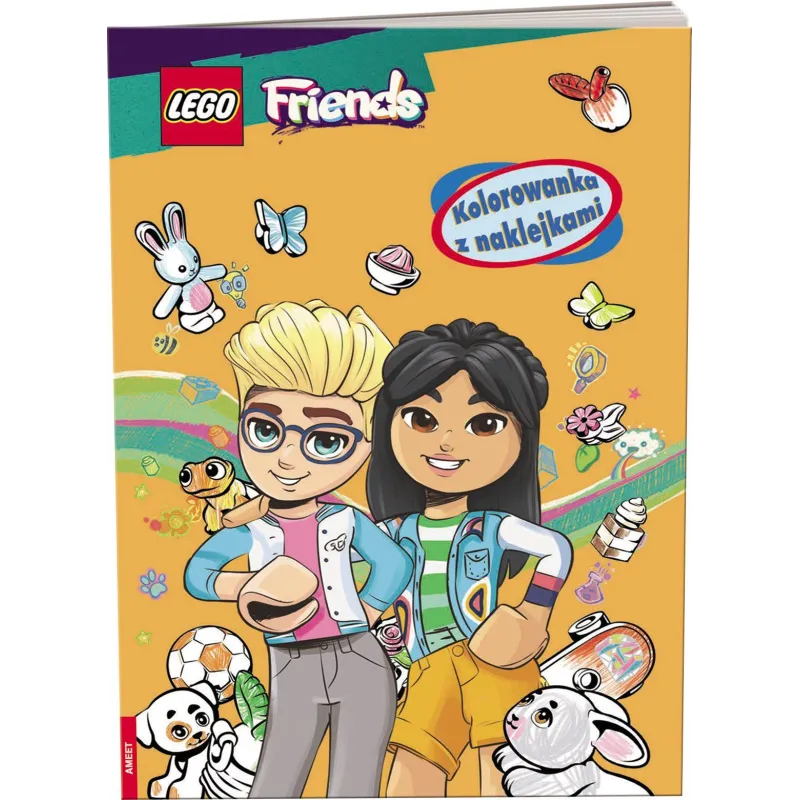 Lego friends Kolorowanka z naklejkami NA6150 Opracowanie zbiorowe