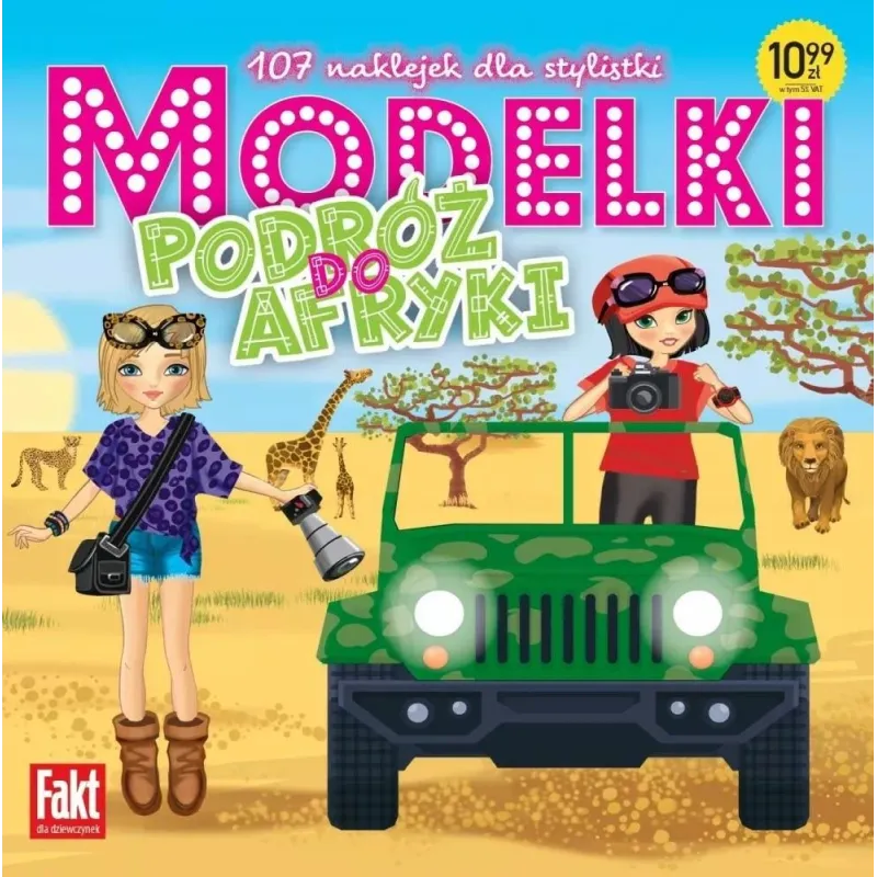 MODELKI. WYPRAWA DO AFRYKI. KSIĄŻECZKA Z NAKLEJKAMI