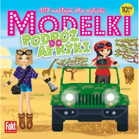 MODELKI. WYPRAWA DO AFRYKI. KSIĄŻECZKA Z NAKLEJKAMI