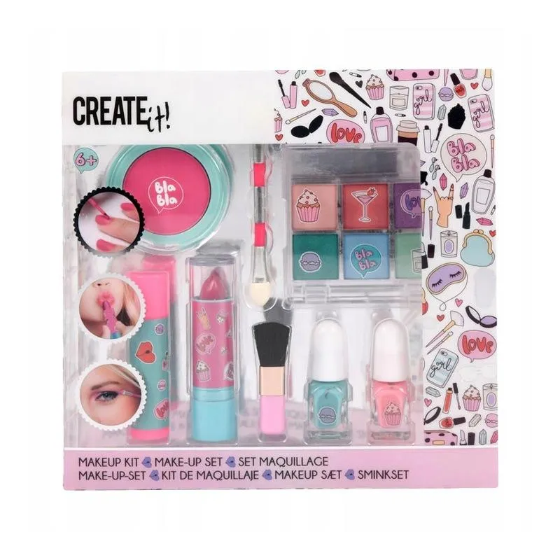 ZESTAWK KOSMETYKÓW  DO MAKIJAŻU CREATE IT! 6+