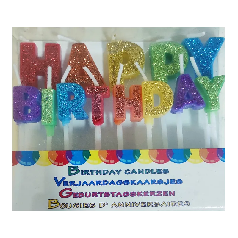 ŚWIECZKI URODZINOWE HAPPY BIRTHDAY WIELOKOLOROWE - Koopman