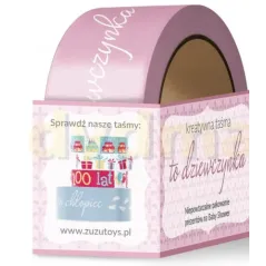 TAŚMA DO PAKOWANIA PREZENTÓW NA BABY SHOWER DZIEWCZYNKA