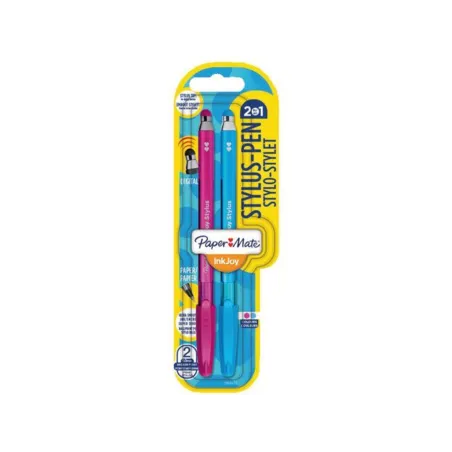Długopisy Różowy + Niebieski  Inkjoy + Touch Screen Stylus