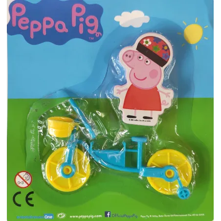 FIGURKA ŚWINKA PEPPA NA ROWERZE PEPPA PIG