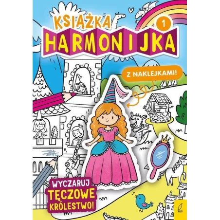 Wyczaruj Tęczowe Królestwo. Książka Harmonijka Z Naklejkami Wyczaruj Tęczowe Królestwo. Książka Harmonijka Z Naklejkami