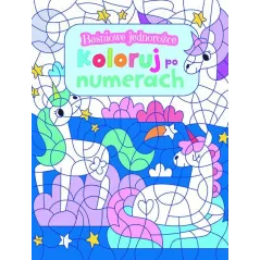 BAŚNIOWE JEDNOROŻCE. KOLORUJ PO NUMERACH