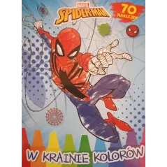 MARVEL SPIDER-MAN. W KRAINIE KOLORÓW. KOLOROWANKA Z NAKLEJKAMI