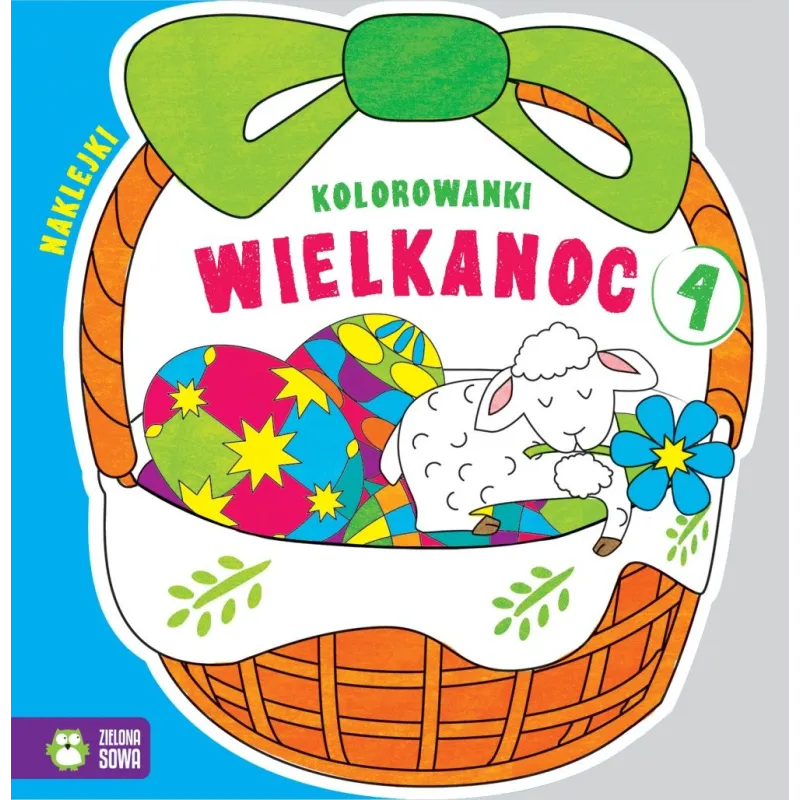 KOLOROWANKI WIELKANOC KOSZYCZEK 4 - Zielona Sowa