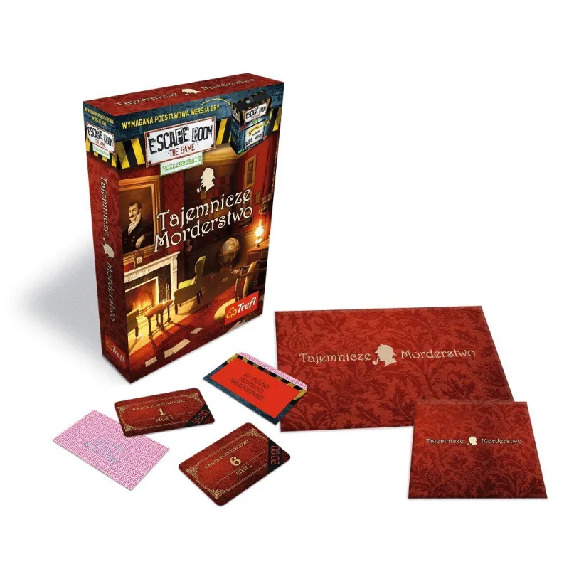 TAJEMNICZE MORDERSTWO ESCAPE ROOM GRA PLANSZOWA 16+