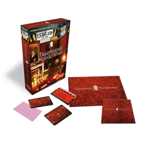 TAJEMNICZE MORDERSTWO ESCAPE ROOM GRA PLANSZOWA 16+
