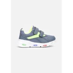 NIEBIESKIE BUTY SPORTOWE NA PODESZWIE Z DIODAMI I RZEPEM ROZMIAR 28