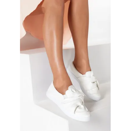 Białe Slip On Rozmiar 36