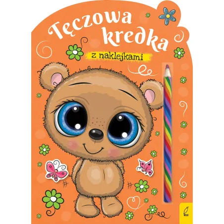 Miś. Tęczowa Kredka. Kolorowanka Z Naklejkami Miś. Tęczowa Kredka. Kolorowanka Z Naklejkami