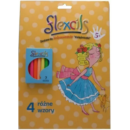 Księżniczki Kolorowanki + Kredki Flexcils 5+ Księżniczki Kolorowanki + Kredki Flexcils 5+