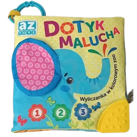 DOTYK MALUCHA. WYLICZANKA W KOLOROWYM ZOO. KSIĄŻECZKA SENSORYCZNA 3M+