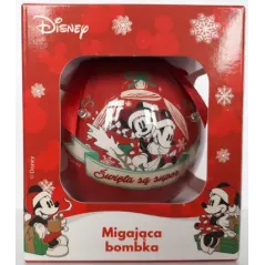 MIGAJĄCA BOMBKA LED DISNEY MICKEY ŚWIĘTA SĄ SUPER