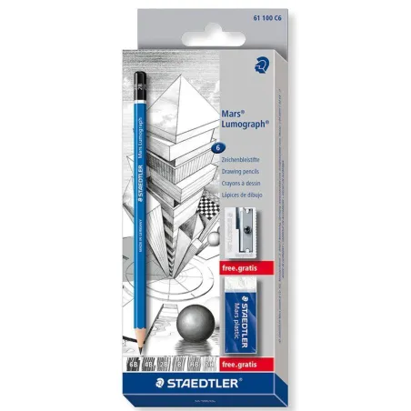 OŁÓWKI SZEŚCIOKĄTNE STAEDTLER 6 SZTUK