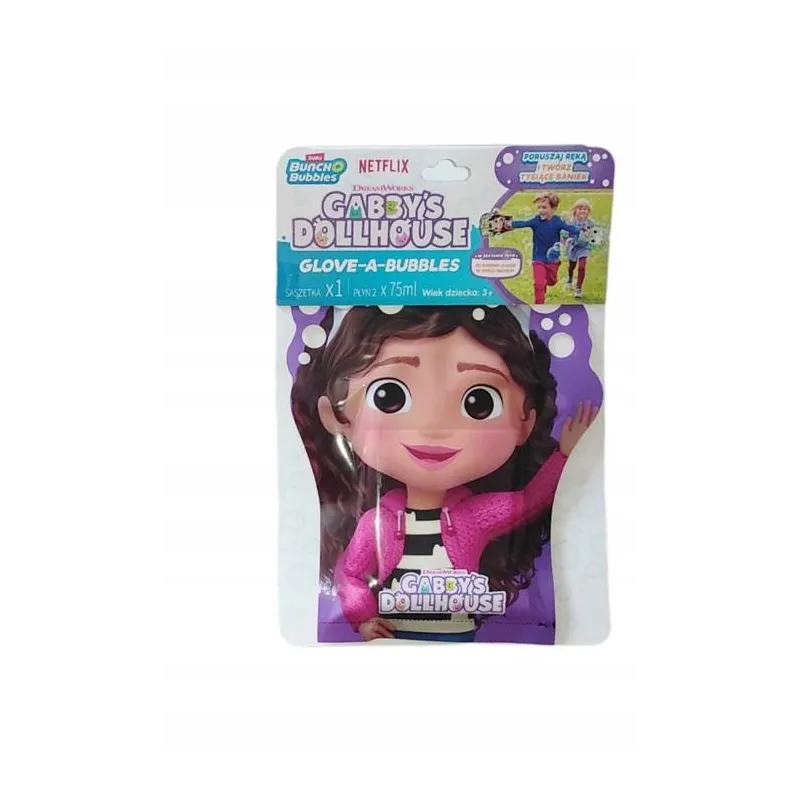 RĘKAWICE DO BANIEK MYDLANYCH + PŁYN 2X 75ML KOCI DOMEK GABI 3+