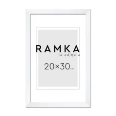 RAMKA NA ZDJĘCIA 20 X 30 CM BIAŁA