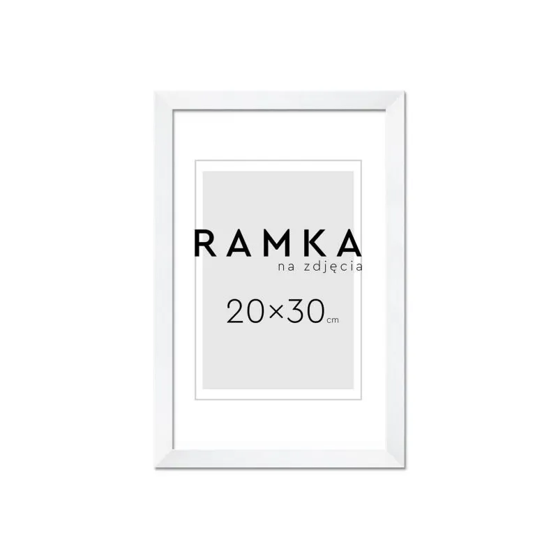 RAMKA NA ZDJĘCIA 20 X 30 CM BIAŁA