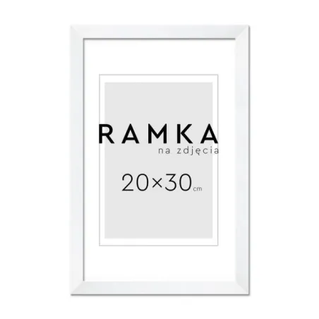 RAMKA NA ZDJĘCIA 20 X 30 CM BIAŁA