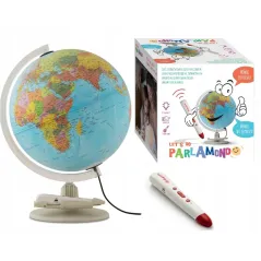 GLOBUS EDUKACYJNY INTERAKTYWNY PODŚWIETLANY PARLAMONDO 30CM II GATUNEK