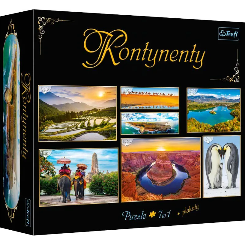 KONTYNENTY PUZZLE 7W1 3800 ELEMENTÓW - Trefl