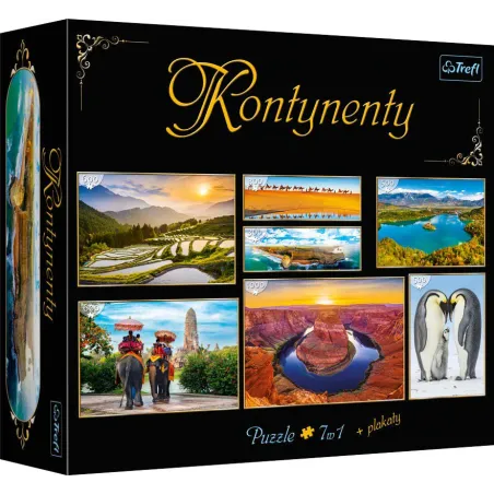 KONTYNENTY PUZZLE 7W1 3800 ELEMENTÓW - Trefl