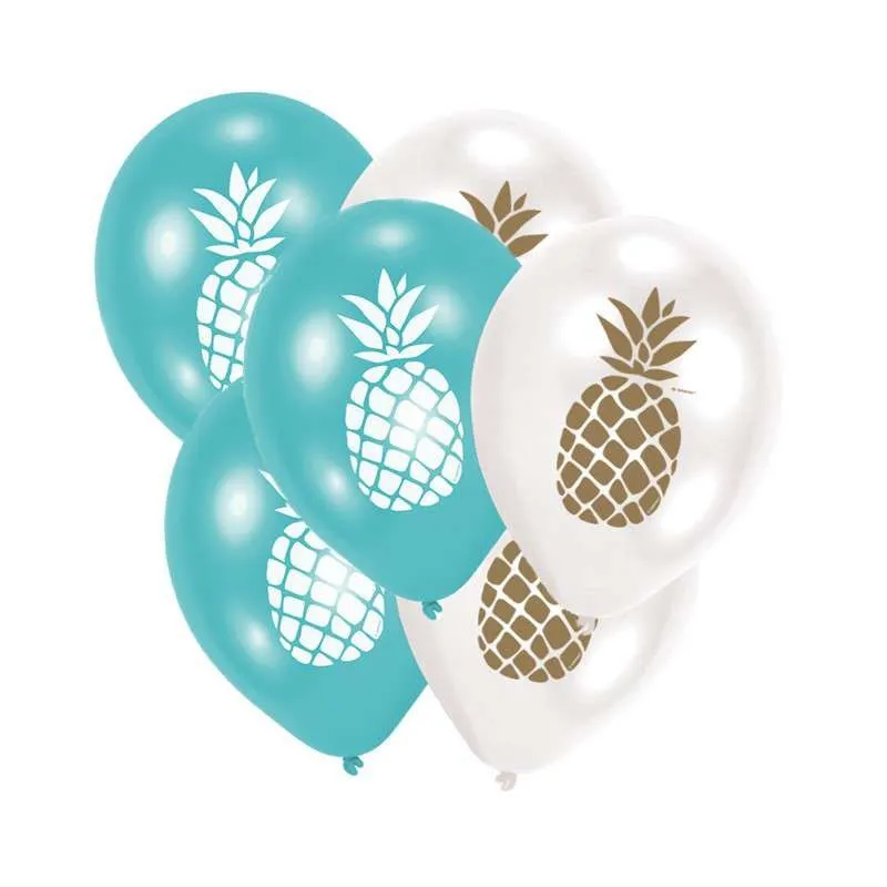 BALONY ANANAS 6 SZTUK - Amscan