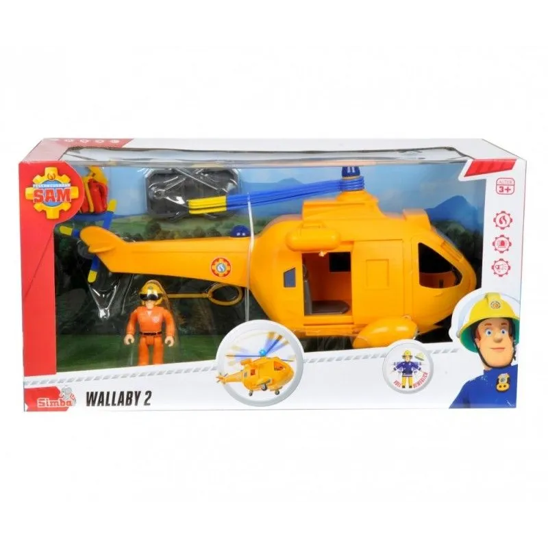 STRAŻAK SAM HELIKOPTER WALLABY 2 Z FIGURKĄ 3+