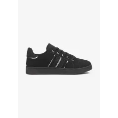 CZARNE SNEAKERSY Z WSTAWKAMI ROZMIAR 36