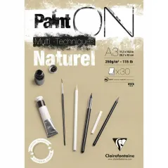 BLOK TECHNICZNY A3 PAPIER NATURALNY 30 ARKUSZY