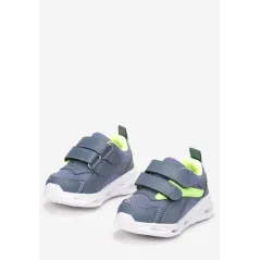 Niebieskie Buty Sportowe Z Rzepem Na Świecącej Podeszwie Rozmiar 28 Ii Gatunek