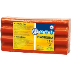 PLASTELINA CZERWONA 1KG ASTRA