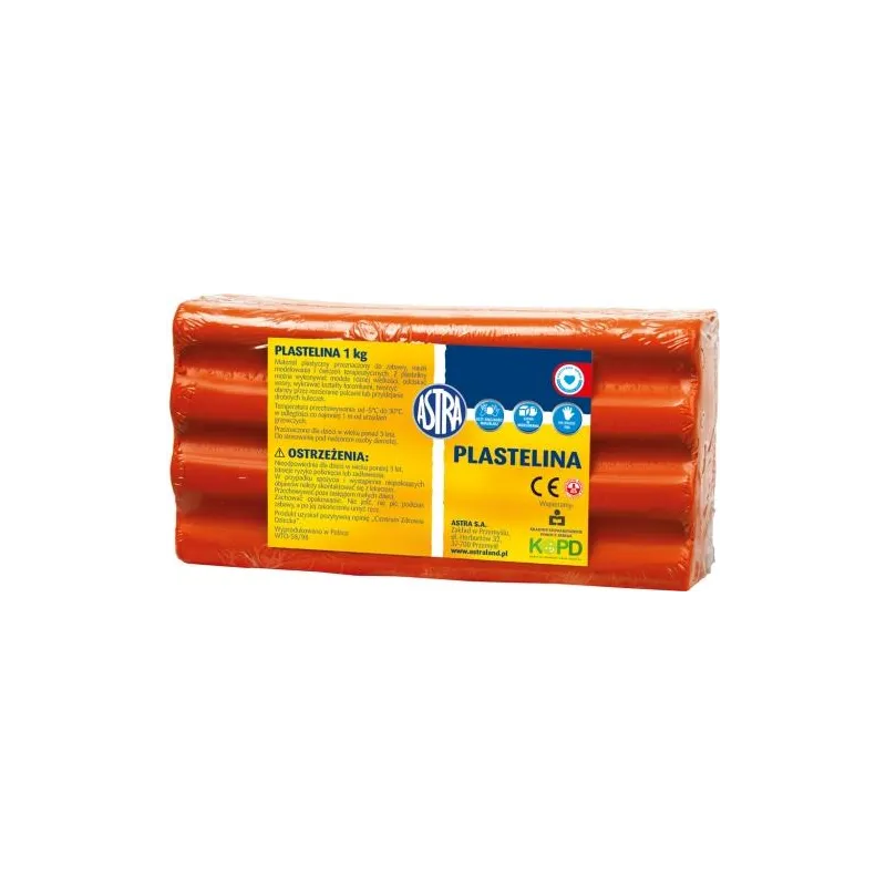 PLASTELINA CZERWONA 1KG ASTRA