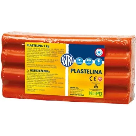 PLASTELINA CZERWONA 1KG ASTRA