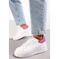 Sneakersy Z Kolorowym Zapiętkiem Na Platformie Biało-Fuksjowe Rozmiar 40 Ii Gatunek Sneakersy Z Kolorowym Zapiętkiem Na Platformie Biało-Fuksjowe Rozmiar 40 Ii Gatunek