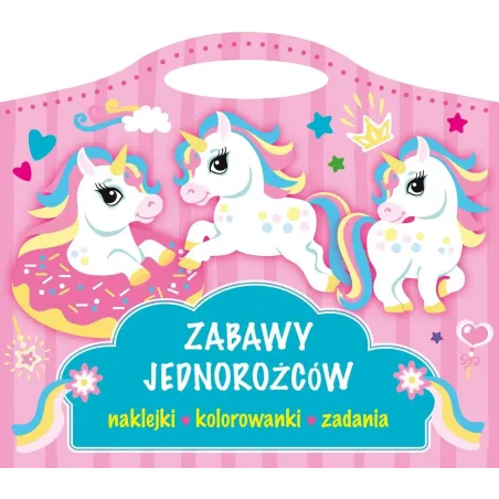 ZABAWY JEDNOROŻCÓW. NAKLEJKI, KOLOROWANKI, ZADANIA