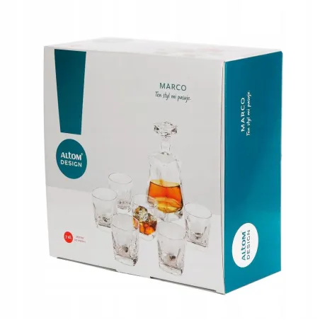 Zestaw Do Whisky Marco Karafka 0.75L + 6 Szklanek Altom