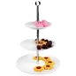 Patera Porcelanowa 3-Poziomowa Na Ciastko Ciasto Owoce Desery Patera Porcelanowa 3-Poziomowa Na Ciastko Ciasto Owoce Desery