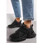 Czarne Sznurowane Sneakersy Na Grubej Podeszwie Ze Żłobieniami Rozmiar 38 Czarne Sznurowane Sneakersy Na Grubej Podeszwie Ze Żłobieniami Rozmiar 38