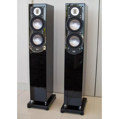 KOLUMNY GŁOŚNIKOWE PODŁOGOWE STEREO ELAC FS247 CZARNE UZYWANE