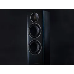 KOLUMNY GŁOŚNIKOWE PODŁOGOWE STEREO ELAC FS247 CZARNE UZYWANE