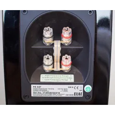 KOLUMNY GŁOŚNIKOWE PODŁOGOWE STEREO ELAC FS247 CZARNE UZYWANE