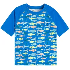 T-SHIRT KĄPIELOWY CHŁOPIĘCY RYBY ROZMIAR 98 COOL CLUB