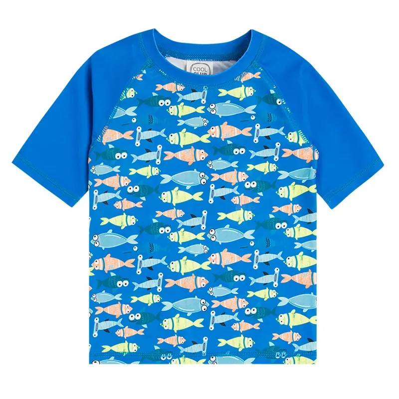 T-SHIRT KĄPIELOWY CHŁOPIĘCY RYBY ROZMIAR 98 COOL CLUB