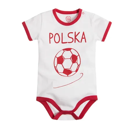 BODY CHŁOPIĘCE Z KRÓTKIM RĘKAWEM BIAŁE POLSKA ROZMIAR 68 COOL CLUB