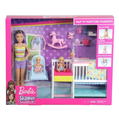 BARBIE SKIPPER OPIEKUNKA Z AKCESORIAMI 3+ - Mattel