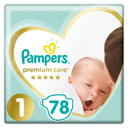 Pieluchy Pampers Premium Care Rozmiar 1 78 Szt 2-5Kg Pieluchy Pampers Premium Care Rozmiar 1 78 Szt 2-5Kg